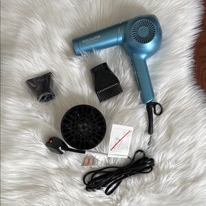 BaBylissPRO Nano Titanium w/attachments Hair Dryer EUC